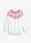 Maglione norvegese con spacchi ai lati, bonprix