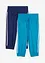 Pantaloni capri da jogging in cotone (pacco da 2), bonprix