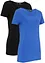 T-shirt lunga con scritta (pacco da 2), bonprix