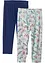 Leggings a pinocchietto con cotone biologico (pacco da 2), bonprix