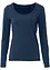 Maglia elasticizzata aderente a maniche  lunghe, bonprix