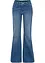 Jeans bootcut in cotone biologico, vita media, bonprix