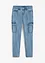 Jeans cargo straight con effetto lavato, bonprix