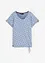 T-shirt fantasia con laccetto, bonprix