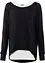 Maglia lunga con top in misto viscosa, bonprix