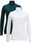Maglia a maniche lunghe con puro cotone biologico (pacco da 2), bonprix