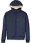 Felpa termica con zip, cappuccio e fodera effetto peluche, bonprix