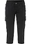 Pantaloni capri in misto cotone elasticizzato, bonprix
