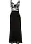 Abito lungo in chiffon con ricami in paillettes, bonprix