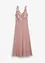 Abito lungo in chiffon con ricami in paillettes, bonprix