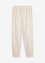 Pantaloni cropped in misto lino con cinta comoda a vita alta, bpc bonprix collection