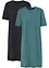 Abito t-shirt oversize in puro cotone (pacco da 2), bonprix