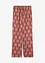Pantaloni a palazzo in fantasia con cinta comoda, bonprix