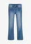 Jeans a zampa elasticizzati, vita media, bonprix