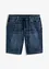 Bermuda in jeans leggero con elastico in vita, slim fit, bonprix