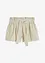 Shorts in misto lino a vita alta, BODYFLIRT