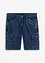 Bermuda cargo in jeans di cotone biologico, relaxed fit, RAINBOW