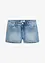 Shorts di jeans elasticizzati, a vita media, bonprix