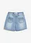 Shorts di jeans elasticizzati, a vita alta, John Baner JEANSWEAR