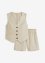 Gilet e shorts (set 2 pezzi) in misto lino, BODYFLIRT boutique