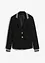 Blazer in jersey di cotone con dettagli a righe, bonprix