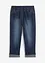 Jeans in cotone slim fit, a vita media, bonprix