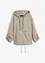 Blusa in misto lino con cappuccio, bonprix