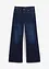 Jeans wide leg con cinta comoda, vita media, bonprix