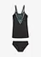 Tankini lungo (set 2 pezzi) in poliammide riciclata, bpc bonprix collection