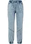 Jogg jeans elasticizzati, vita media, bonprix