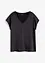 Maglia con inserto in satin, bonprix