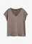 Maglia con inserto in satin, bonprix