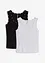 Top a costine in puro cotone biologico (pacco da 2), bonprix