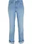 Jeans risvoltabili straight, a vita media, bonprix
