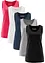 Top lungo in puro cotone (pacco da 5), bonprix