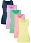 Top lungo in puro cotone (pacco da 5), bonprix
