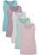 Top lungo in puro cotone (pacco da 5), bonprix
