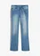 Jeans bootcut elasticizzati, vita media, bonprix