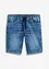 Bermuda elasticizzati in jeans leggero con elastico in vita, slim fit, bonprix