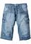 Bermuda cargo lunghi in jeans leggeri, relaxed fit, bonprix