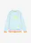 Felpa oversize con bordi colorati in puro cotone, bonprix
