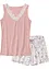Pigiama estivo con pizzo raffinato, bonprix