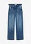 Jeans wide leg, a vita media, bonprix