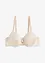 Reggiseno con coppe preformate e ferretto in materiale lucido, bonprix