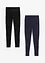 Leggings elasticizzati con puro cotone biologico (pacco da 2), bonprix
