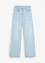 Jeans wide leg, a vita media, bonprix