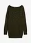 Maglione lungo con strass, bonprix