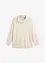 Maglione a collo alto in filato peloso morbido, bonprix