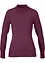 Maglione basic in maglia fine con collo dritto e cotone riciclato, bonprix