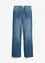 Jeans termici straight, a vita alta, bonprix